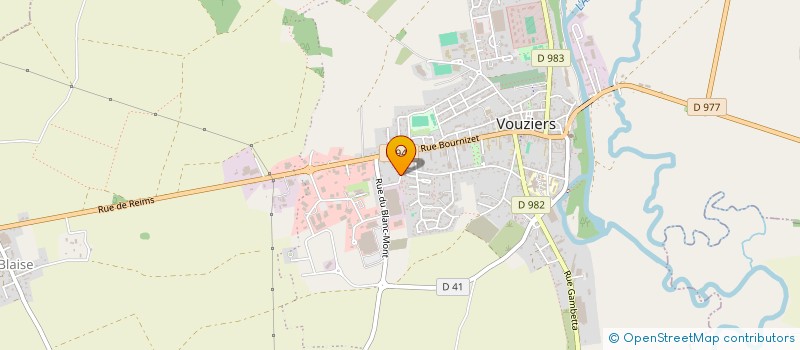 localisation de l'entreprise AGRI SERVICE à VOUZIERS