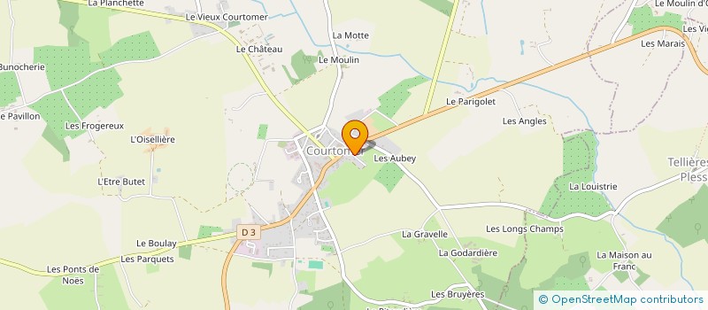 localisation de l'entreprise AGRI SERVICES à COURTOMER