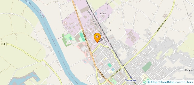 localisation de l'entreprise AGRI-SERVICES  TONNEINS