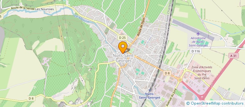 localisation de l'entreprise AGRI SERVICES DE LA BOURGOGNE  NUITS-SAINT-GEORGES
