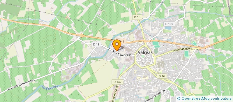 localisation de l'entreprise AGRI SERVICES M.B. à VALREAS