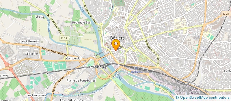 localisation de l'entreprise AGRI SUD 34 à BEZIERS