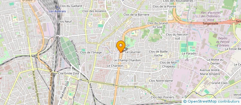 localisation de l'entreprise AGRI SUPPORT CVL à ORLEANS