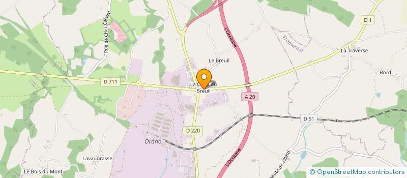 localisation de l'entreprise AGRI-TECH 87  BESSINES-SUR-GARTEMPE