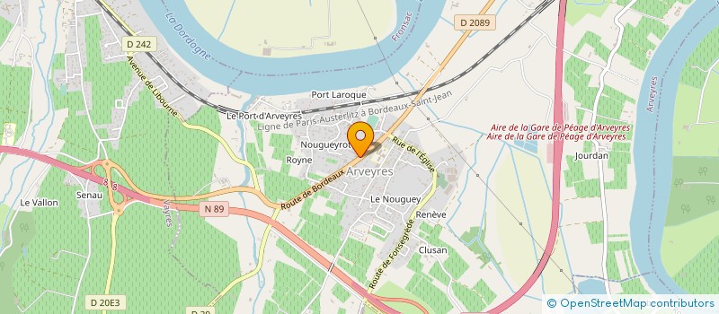 localisation de l'entreprise AGRI-TECHNOLOGY  ARVEYRES