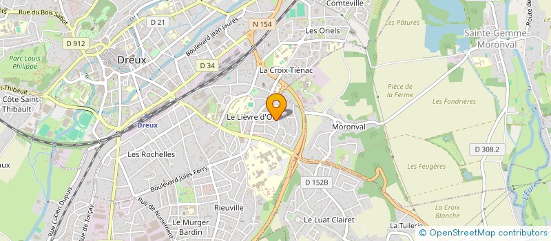 localisation de l'entreprise AGRI TERRE à DREUX