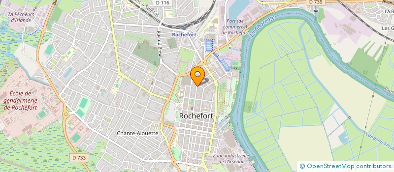 localisation de l'entreprise AGRI TERRE SERVICE  ROCHEFORT