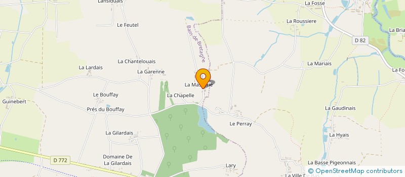 localisation de l'entreprise AGRI TERROIR à BAIN-DE-BRETAGNE