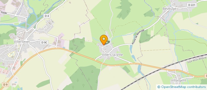 localisation de l'entreprise AGRI TP 70  VILLERS-LA-VILLE