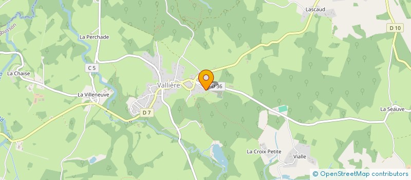 localisation de l'entreprise AGRI TP à VALLIERE