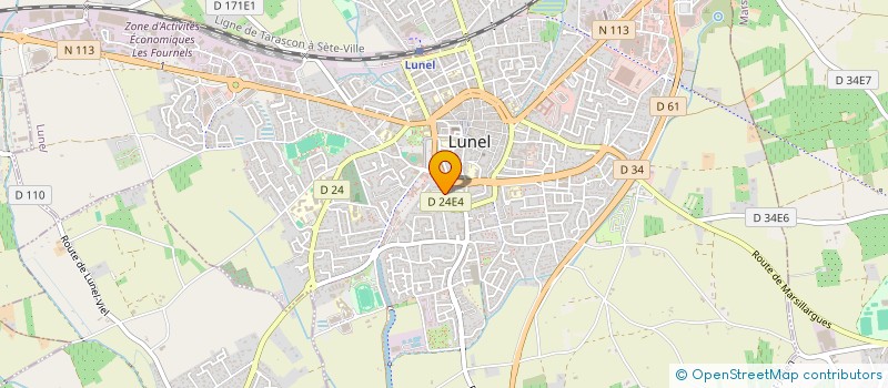 localisation de l'entreprise AGRI TRAVAUX 34  LUNEL