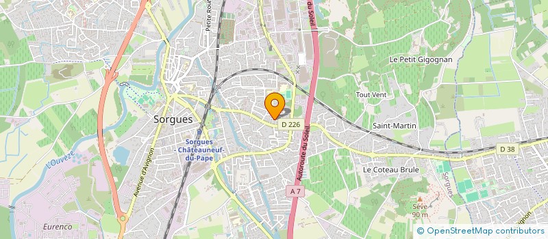 localisation de l'entreprise AGRI TRAVAUX SERVICES  SORGUES