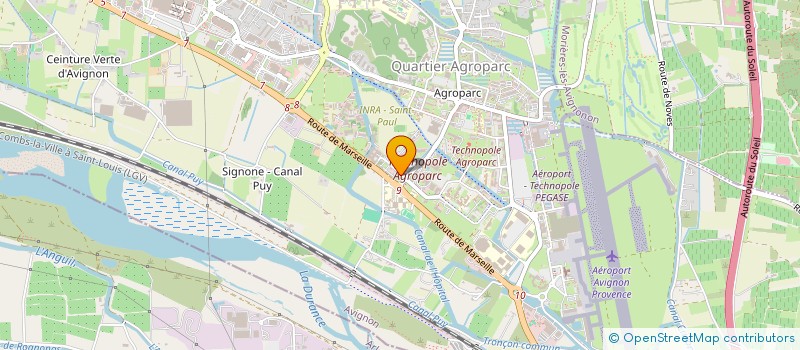 localisation de l'entreprise AGRI VERTE  AVIGNON