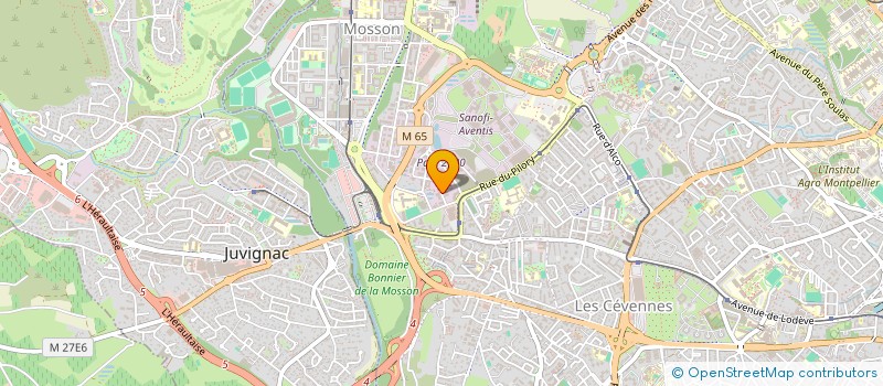 localisation de l'entreprise AGRI VIGNES SERVICES à MONTPELLIER