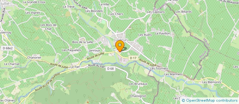 localisation de l'entreprise AGRI VITI SERVICE à JULIENAS