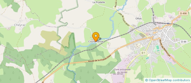 localisation de l'entreprise AGRI WATT CRAPONNE  CRAPONNE-SUR-ARZON