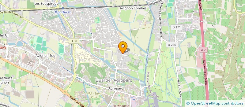 localisation de l'entreprise AGRI84  AVIGNON