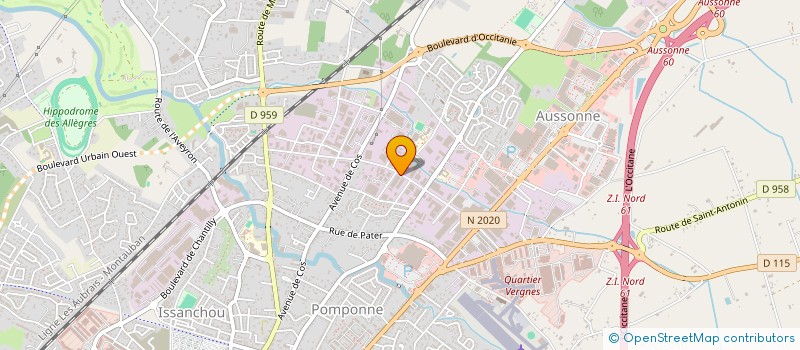 localisation de l'entreprise AGRIBAC à MONTAUBAN