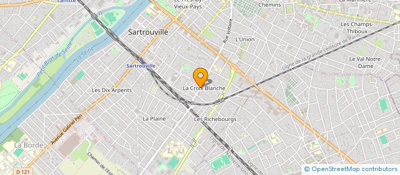 localisation de l'entreprise AGRIBAT à SARTROUVILLE