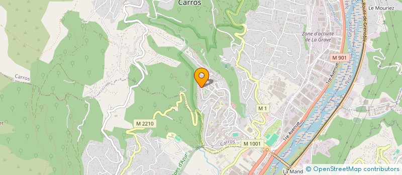 localisation de l'entreprise AGRIBIO ALPES-MARITIMES à CARROS