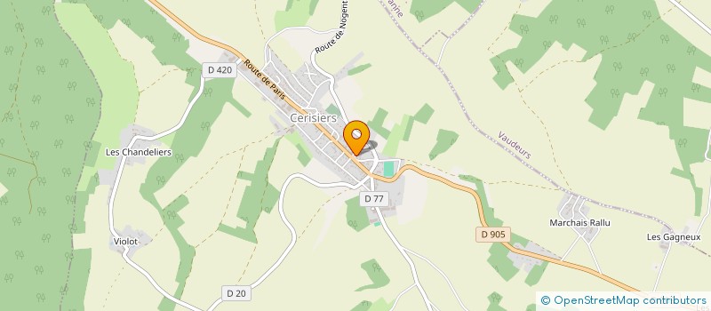 localisation de l'entreprise AGRIBIO VANNE ET OTHE à CERISIERS