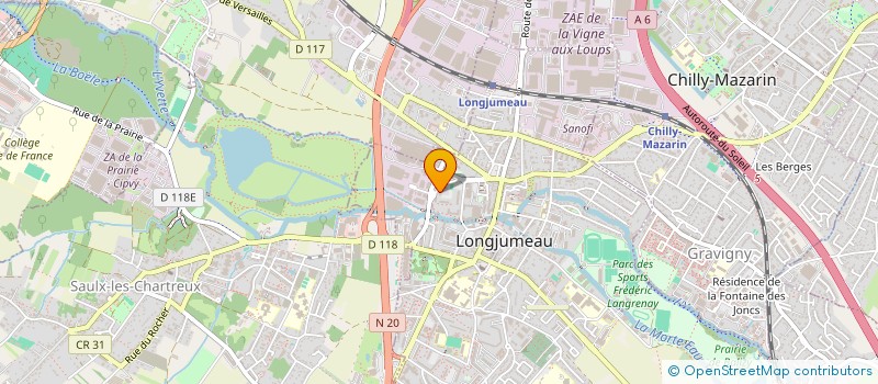 localisation de l'entreprise AGRIBUSINESS à LONGJUMEAU