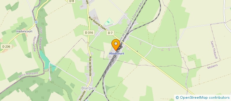 localisation de l'entreprise AGRIC INDUS  ABANCOURT