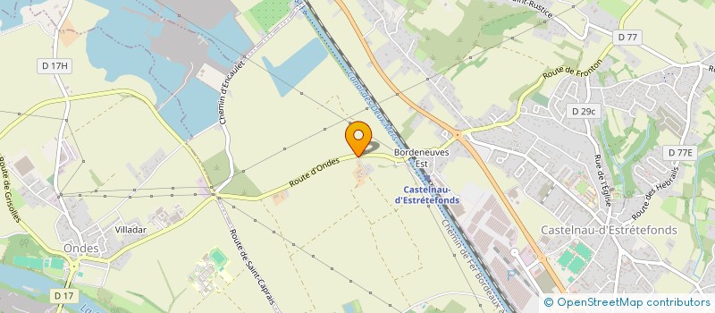 localisation de l'entreprise AGRICASTEL à CASTELNAU-D'ESTRETEFONDS