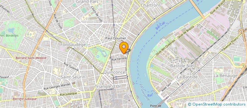 localisation de l'entreprise AGRICOLE DE GIRONDE  BORDEAUX