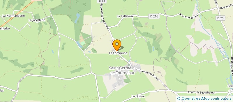 localisation de l'entreprise AGRICOLE DE LA MONTAGNE  SAINT-GERMAIN-DE-TOURNEBUT