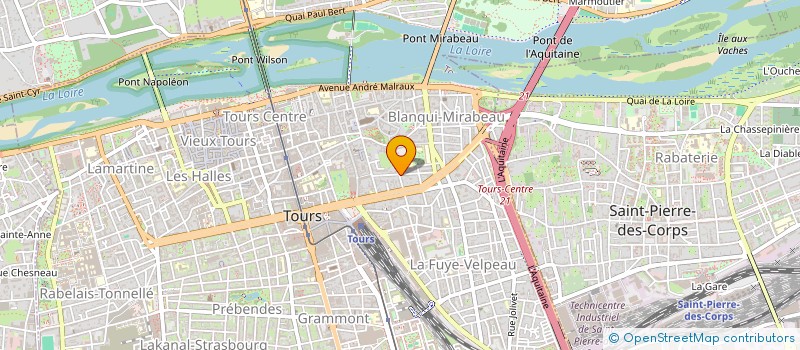 localisation de l'entreprise AGRICOLE DE REDON  TOURS