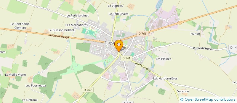 localisation de l'entreprise AGRICOLE DU BAUGEOIS ET DU SAUMUROIS à NOYANT-VILLAGES