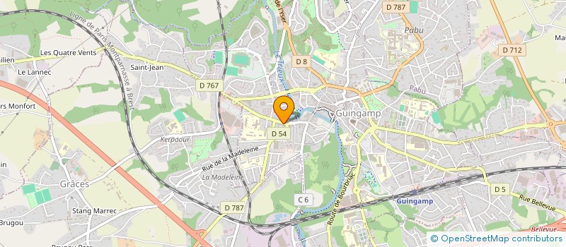 localisation de l'entreprise AGRICOLE SOLUTION  GUINGAMP