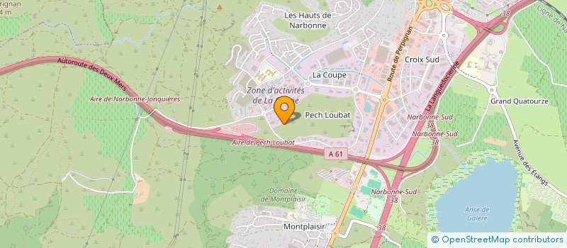localisation de l'entreprise AGRICOLE TRAVAUX PUBLICS à NARBONNE