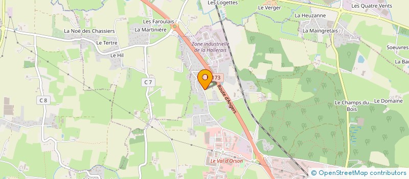 localisation de l'entreprise AGRICONFOR  SAINT-GREGOIRE