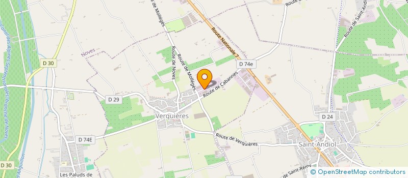 localisation de l'entreprise AGRICULTEURS ORGANISES PRODUCTION PROVENCE  SAINT-ANDIOL