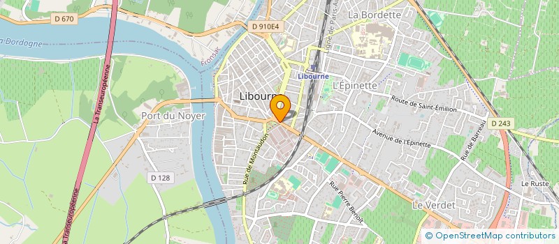 localisation de l'entreprise AGRICULTURE BIOLOGIQUE FRANCAISE  LIBOURNE