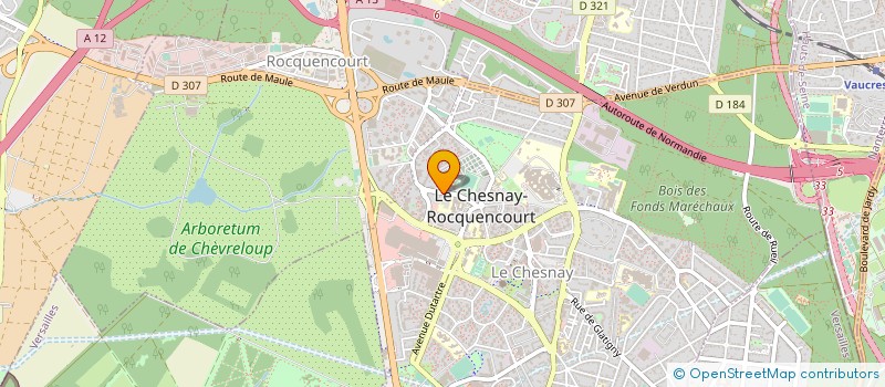 localisation de l'entreprise AGRICULTURE  ESPACES VERTS ENTR SERVICES  LE CHESNAY-ROCQUENCOURT