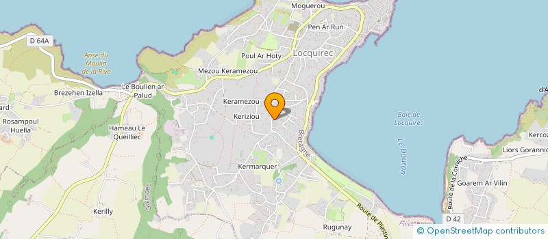 localisation de l'entreprise AGRICULTUREL MEDIA PRESSE ET EDITION  LOCQUIREC