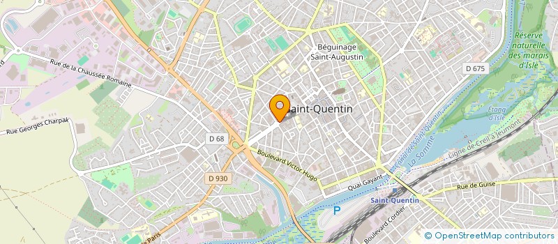 localisation de l'entreprise AGRIDEC à SAINT-QUENTIN
