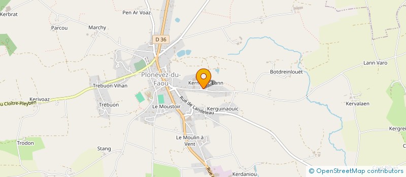 localisation de l'entreprise AGRIEL DEVELOPPEMENT à PLONEVEZ-DU-FAOU