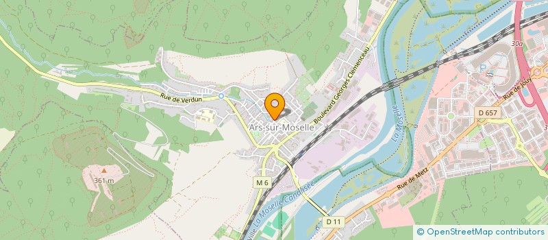 localisation de l'entreprise AGRIFF à ARS-SUR-MOSELLE