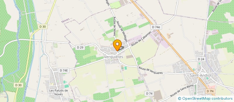 localisation de l'entreprise AGRIFINANCE  VERQUIERES