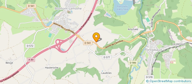 localisation de l'entreprise AGRIFLORE  BROMONT-LAMOTHE