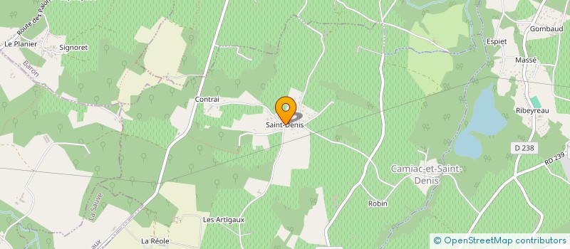 localisation de l'entreprise AGRIFOREST 33  CAMIAC-ET-SAINT-DENIS