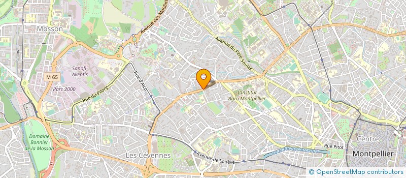 localisation de l'entreprise AGRIFOREST à MONTPELLIER
