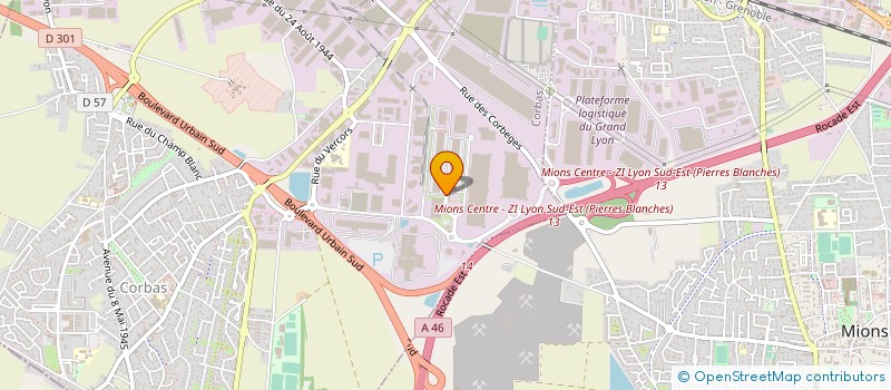 localisation de l'entreprise AGRIFRESH à CORBAS