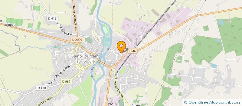 localisation de l'entreprise AGRIGALVA à SAINT-POURCAIN-SUR-SIOULE