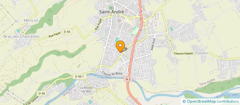 localisation de l'entreprise AGRILAND à SAINT-ANDRE