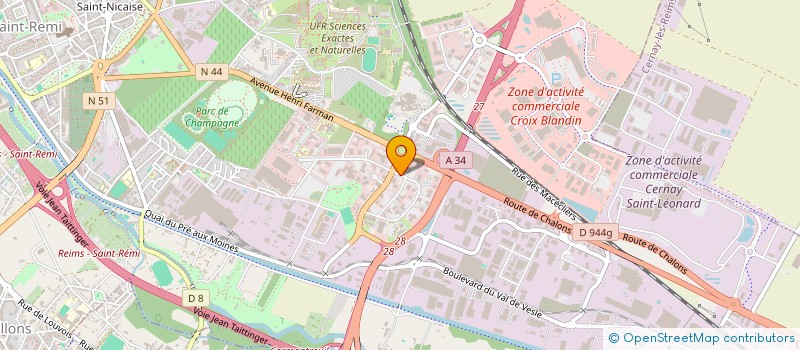 localisation de l'entreprise AGRILIANCE à REIMS